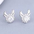 Women's earrings with sparkling crystals and playfully designed wings Style and Serve