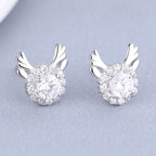 Women's earrings with sparkling crystals and playfully designed wings Style and Serve