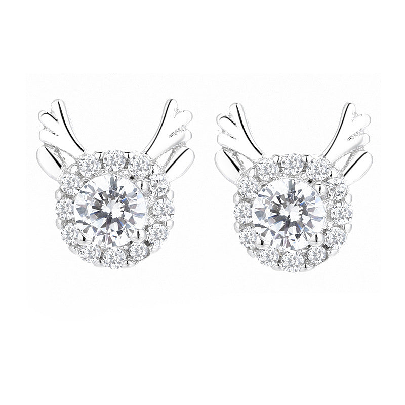 Women's earrings with sparkling crystals and playfully designed wings Style and Serve