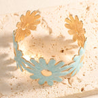 Women's bangle with floral flower pattern Style and Serve