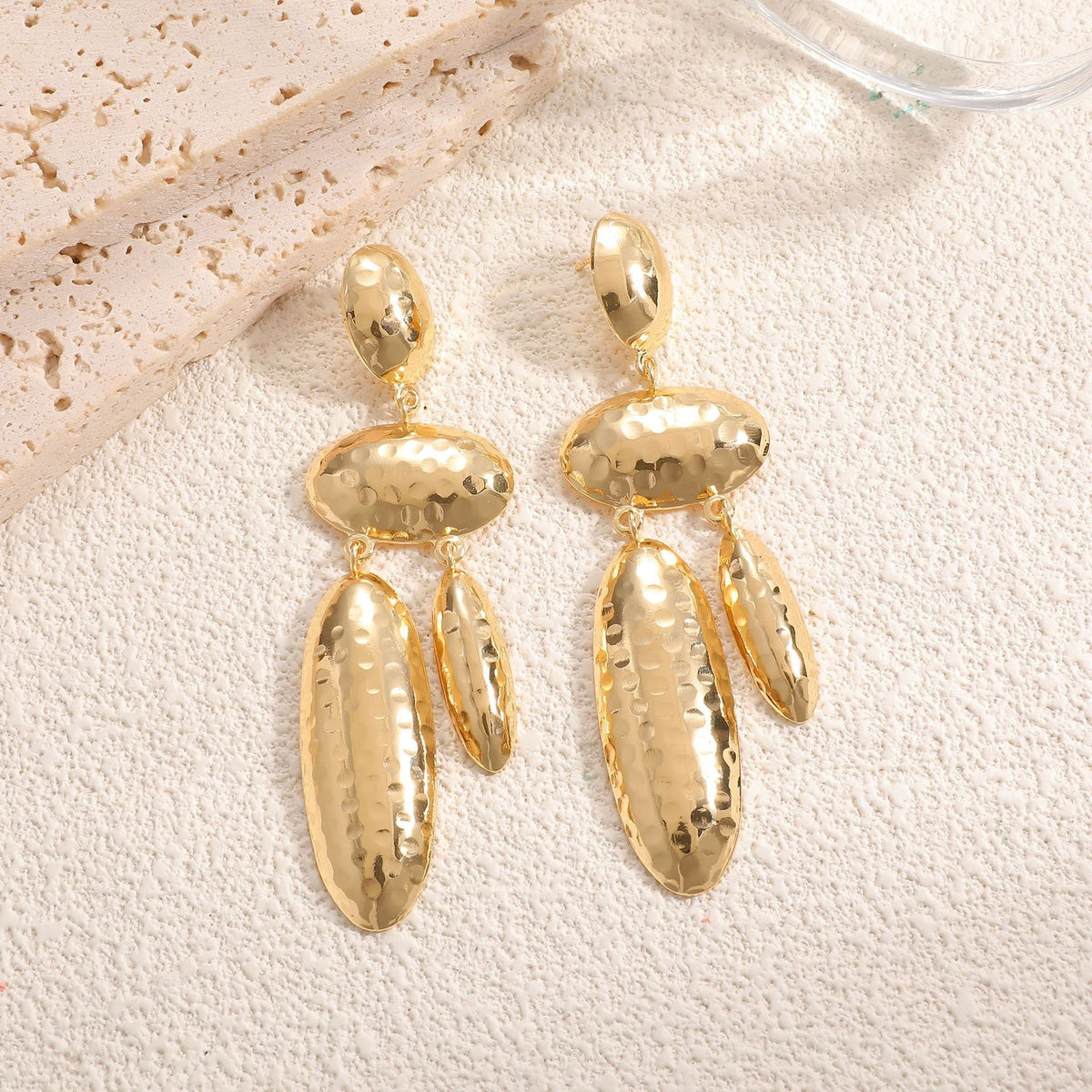 Women Hanging Earrings with artistic, three-dimensional design Style and Serve