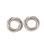 Women's Hanging Earrings with Elegant, Curved Ring Design Style and Serve