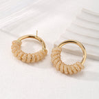 Women's Hanging Earrings with Artistic Spiral Structure Style and Serve