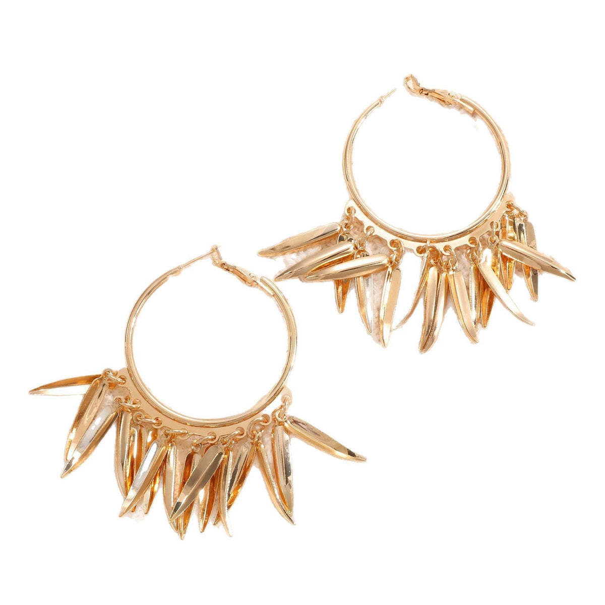 Women Hanging Earrings with Elegant Decorative Leaf Design Style and Serve