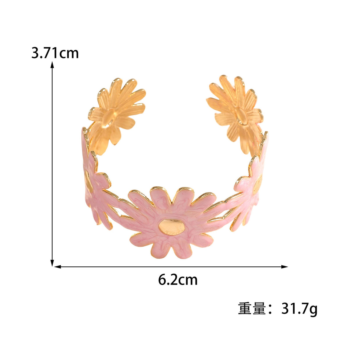 Women's bangle with floral flower pattern Style and Serve