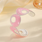 Women Open Bangle with artistic, multicolored design Style and Serve