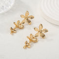 Women's Hanging Earrings with Floral Elements and Elegant Design Style and Serve