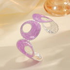 Women Open Bangle with artistic, multicolored design Style and Serve