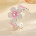 Women's bracelet made of high-quality metal with floral design Style and Serve