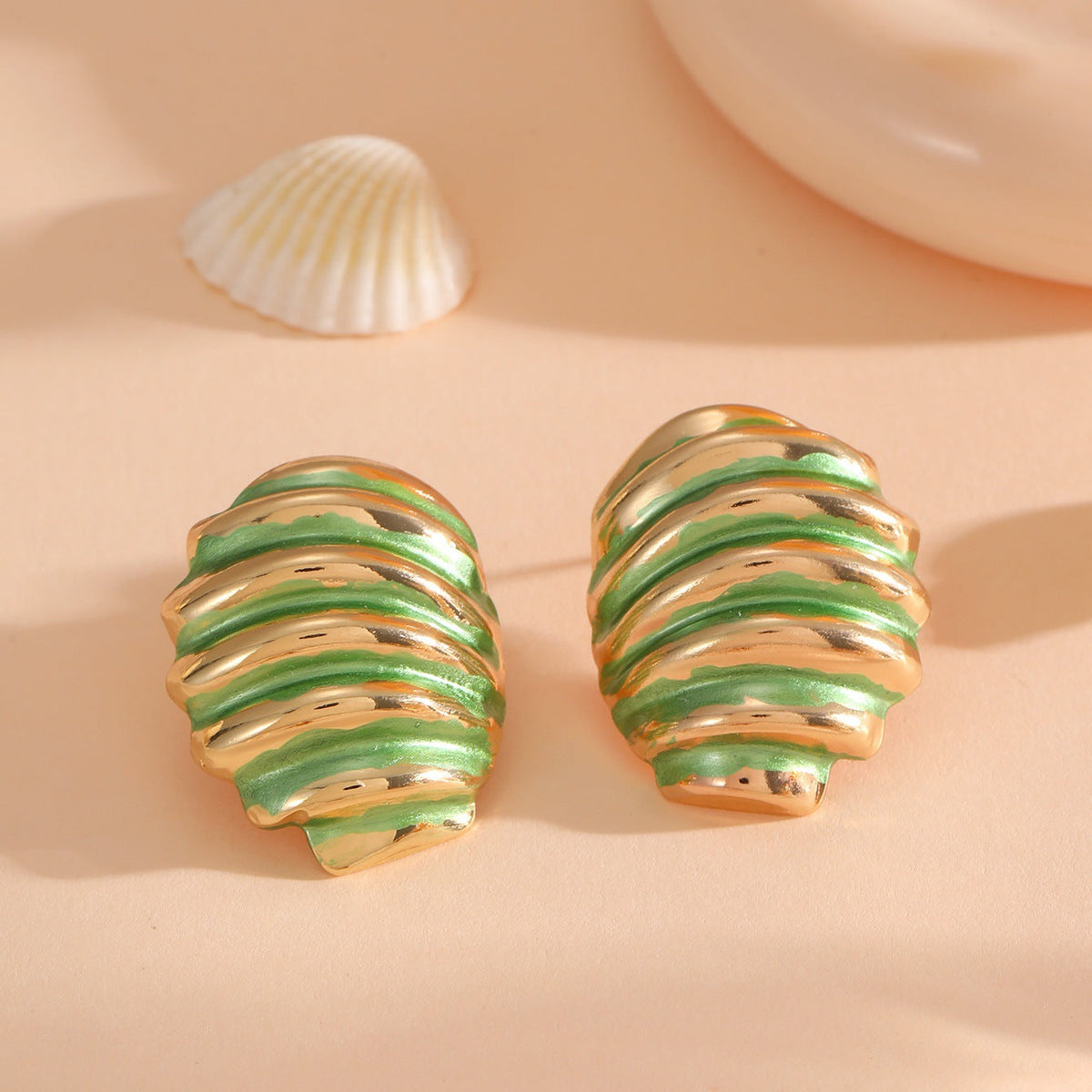 Women's ear clips in maritime shell design Style and Serve