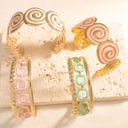 Women's cuff with elegant spiral design Style and Serve