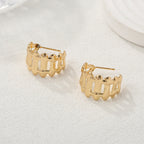 Women's Hanging Earrings with Floral Elements and Elegant Design Style and Serve