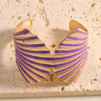 Women's bangle with elegant shell design Style and Serve
