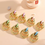Women's Hanging Earrings with Elegant, Sculptural Design Style and Serve