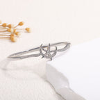 Women's bangle with elegant infinity pattern and sparkling zirconia Style and Serve