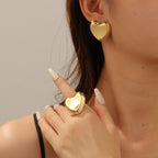 Women's Open Bangle with Elegant Heart Shape Style and Serve