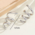 Women's Hanging Earrings with Elegant, Curved Design Style and Serve