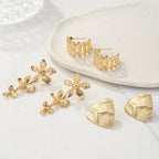 Women's Hanging Earrings with Floral Elements and Elegant Design Style and Serve