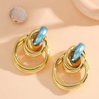 Women's Hanging Earrings with Elegant, Sculptural Design Style and Serve