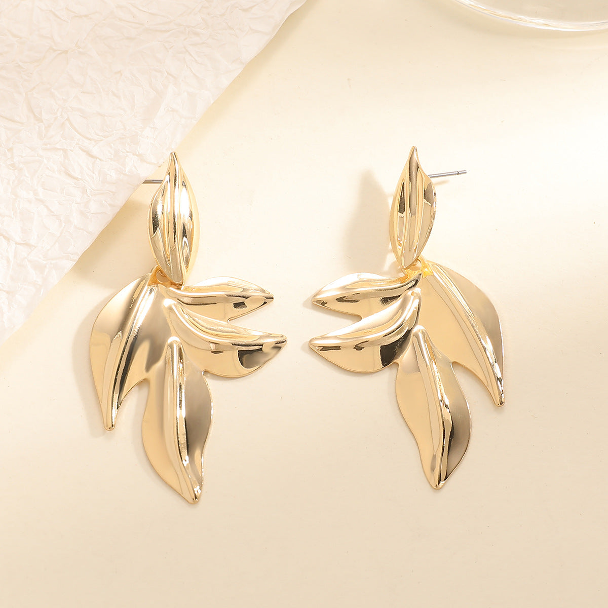 Women’s earrings with elegant leaf design Style and Serve