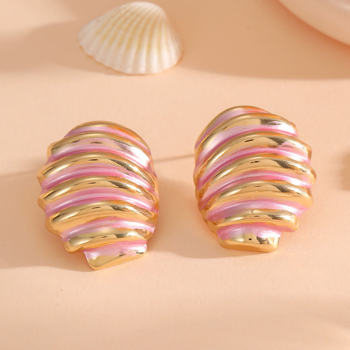 Women's ear clips in maritime shell design Style and Serve