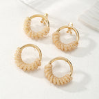Women's Hanging Earrings with Artistic Spiral Structure Style and Serve