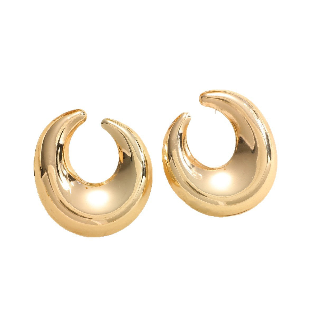 Women's earrings with elegant curved design Style and Serve