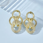 Women's Hanging Earrings with Luxurious, Sculptural Design Style and Serve