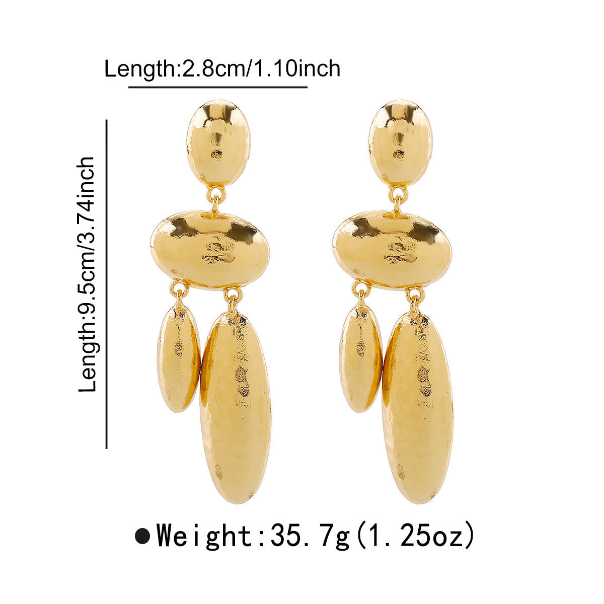 Women Hanging Earrings with artistic, three-dimensional design Style and Serve