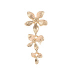Women's Hanging Earrings with Floral Elements and Elegant Design Style and Serve