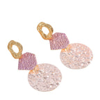 Women's Hanging Earrings with Modern Geometric Design Style and Serve