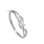 Women's bangle with elegant infinity pattern and sparkling zirconia Style and Serve