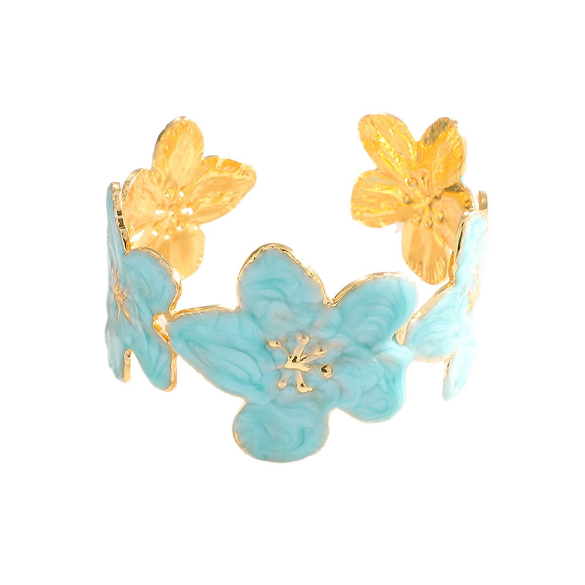 Ladies' bangle with floral motifs Style and Serve