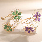 Ladies bracelet with artistic flower design Style and Serve