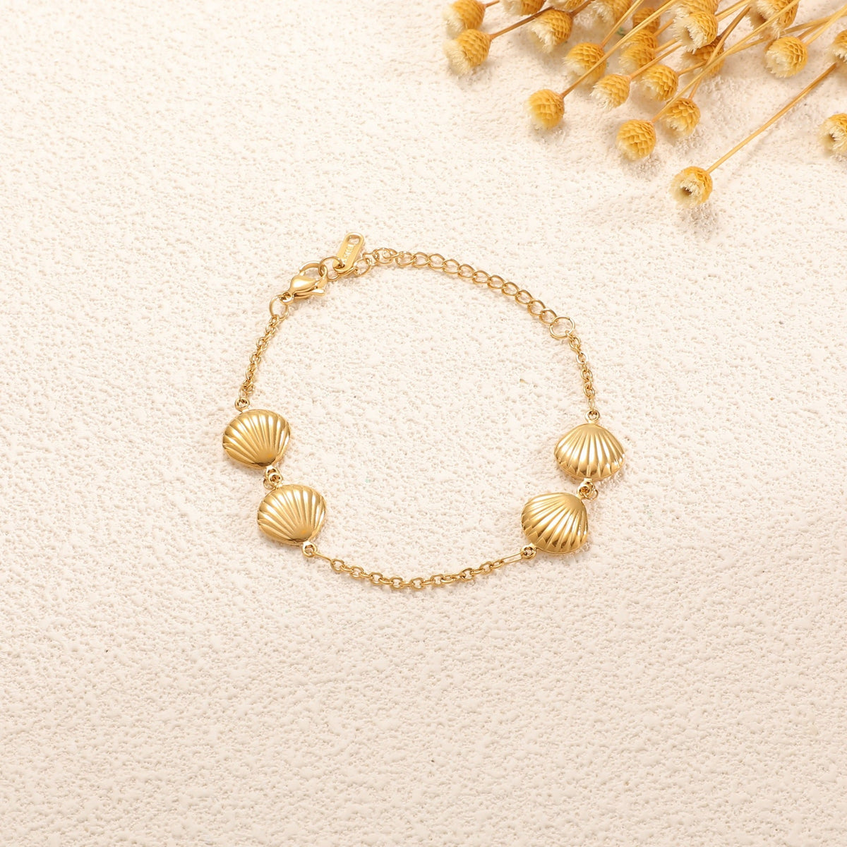 Ladies' bracelet with elegant heart design and fine link chain Style and Serve