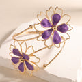 Ladies bracelet with artistic flower design Style and Serve