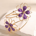Ladies bracelet with artistic flower design Style and Serve