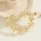 Women's bracelet with structured, golden beads Style and Serve
