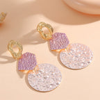 Women's Hanging Earrings with Modern Geometric Design Style and Serve