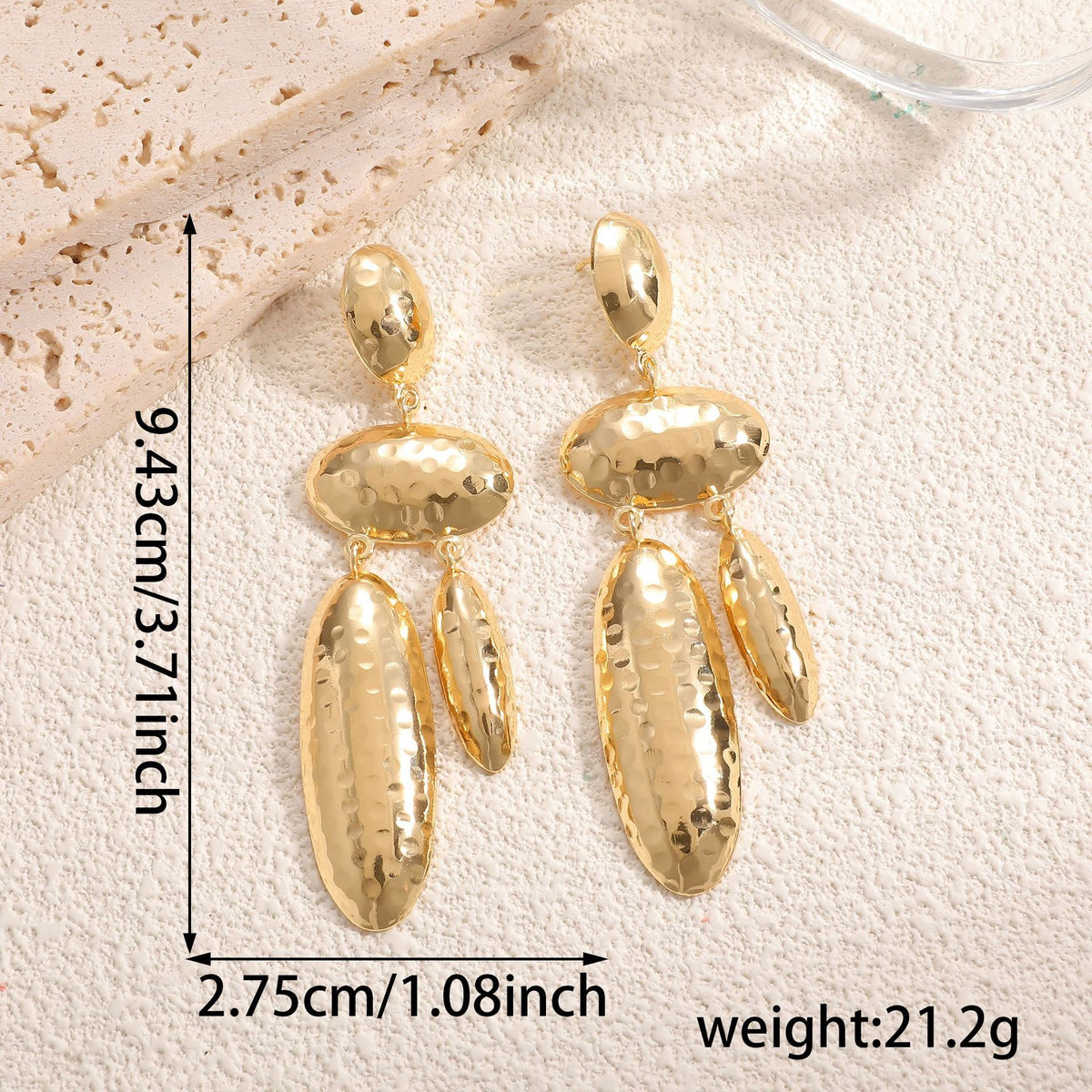 Women Hanging Earrings with artistic, three-dimensional design Style and Serve